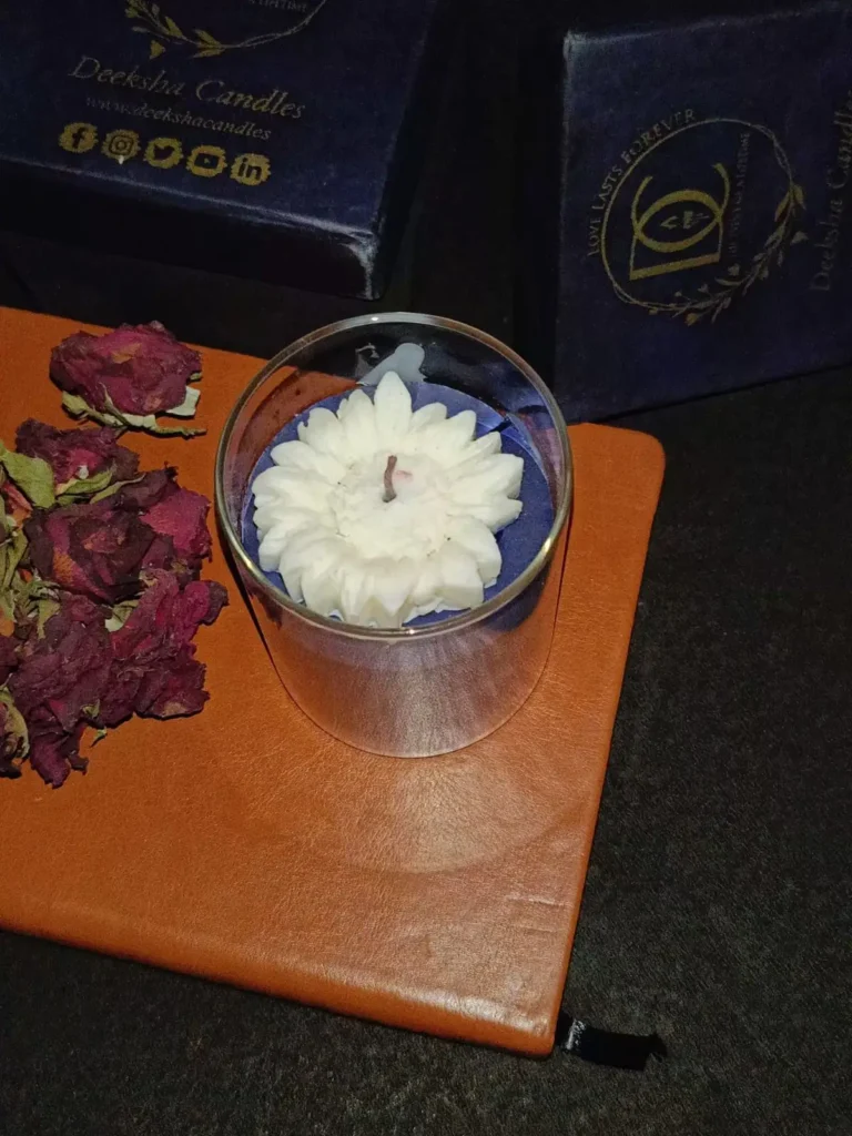 Refreshing Cool Aroma | Iced Scented Candle | 100% Soy Wax | 30+ Hour Burn | Deeksha Candles